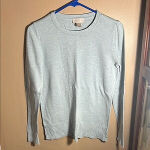 LOFT Blue Crew Neck Sweater